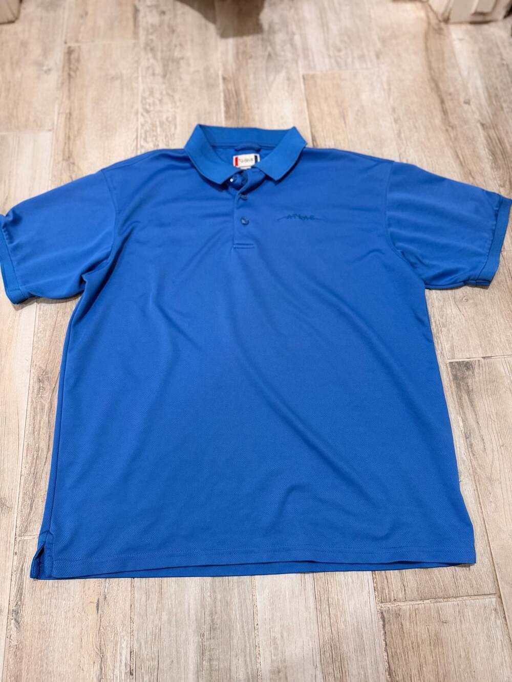 Clique Men's Blue Short Sleeve Polo Shirt Size L